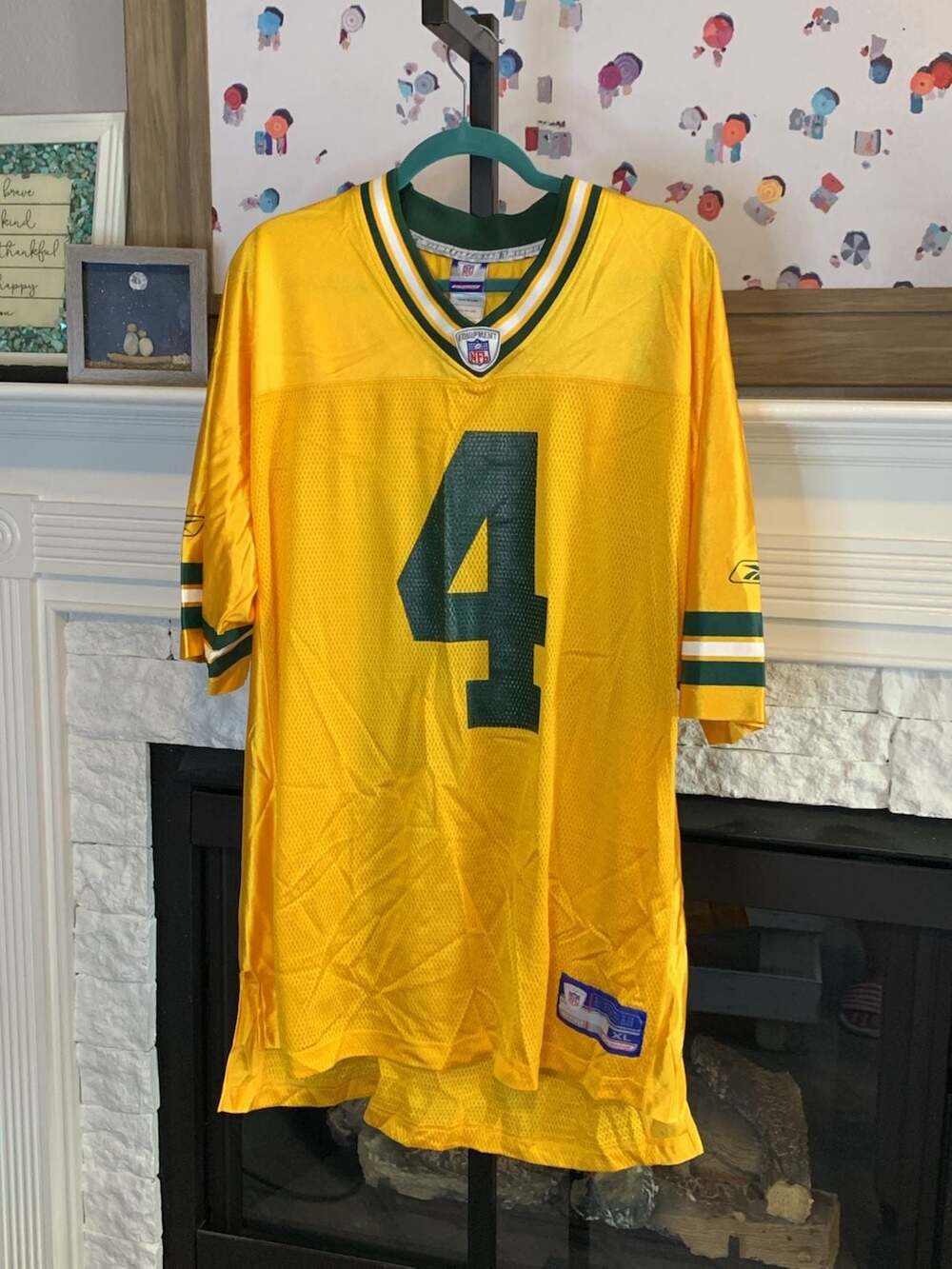 Reebok Green Bay Packers Brett Favre #4 NFL Jersey Size XL
